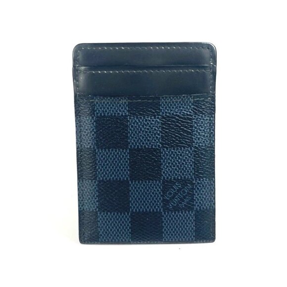 LOUIS VUITTON N63217 Damier Cobalt Porte Cartes Pance Business card holder case - Picture 1 of 9